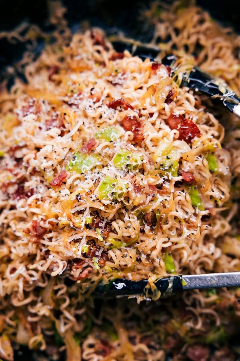 Fried Cabbage Ramen for Supper
