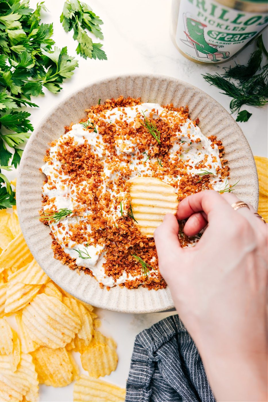 Fried Pickle Dip from the Pot