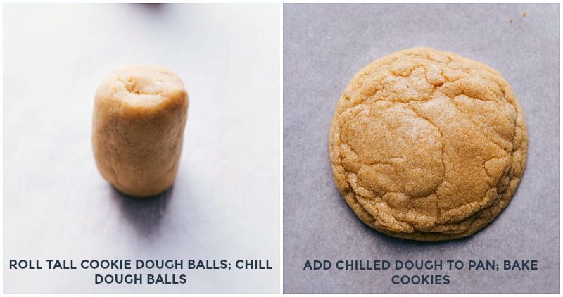 Dough rolled into tall cylinders on a baking sheet, evenly baked and coming out of the oven with a golden-brown color.