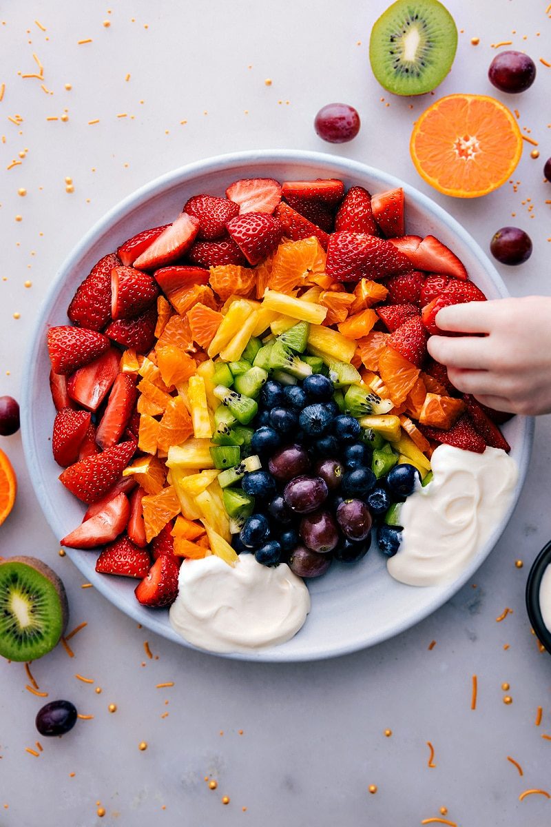 Fruit Rainbow Tray for Supper