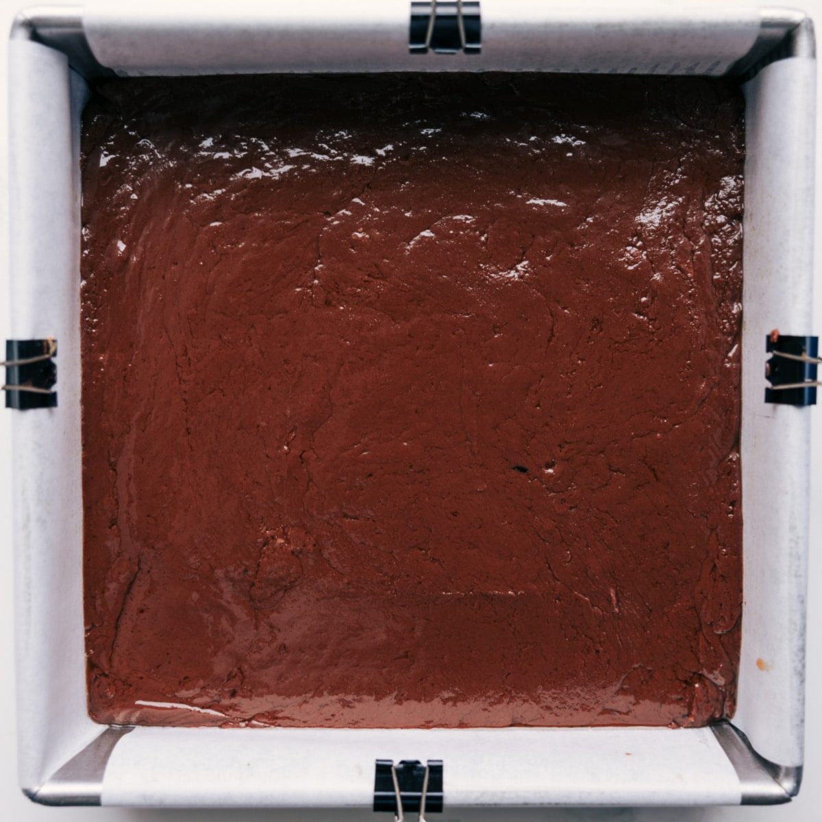 The melted mixture poured into a pan to harden.
