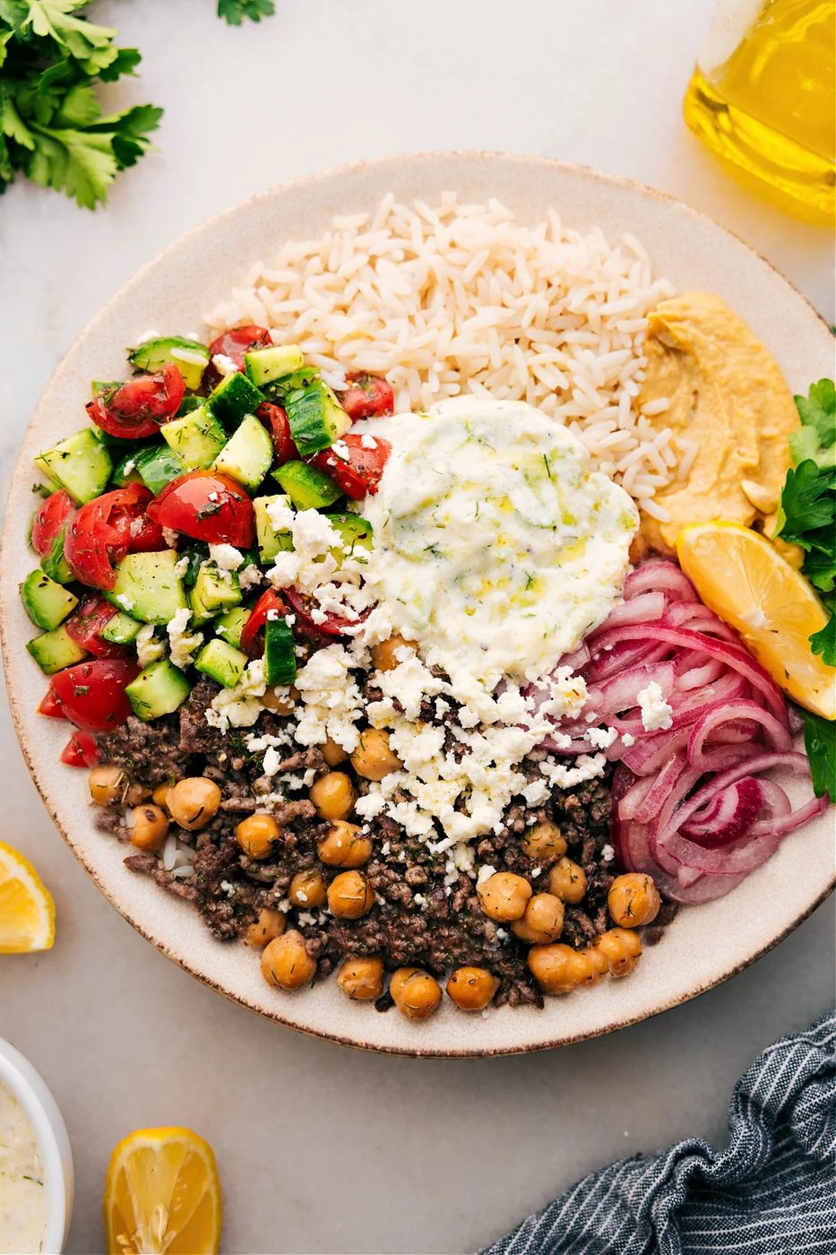 Greek Beef Bowl for the Table