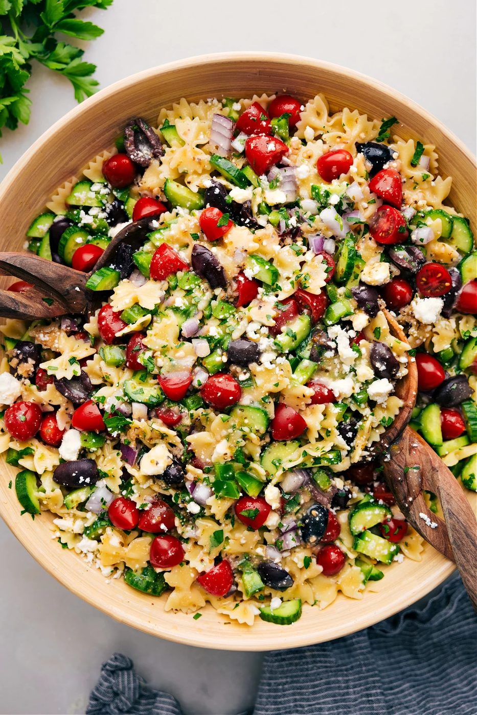 Greek Pasta Salad at Home