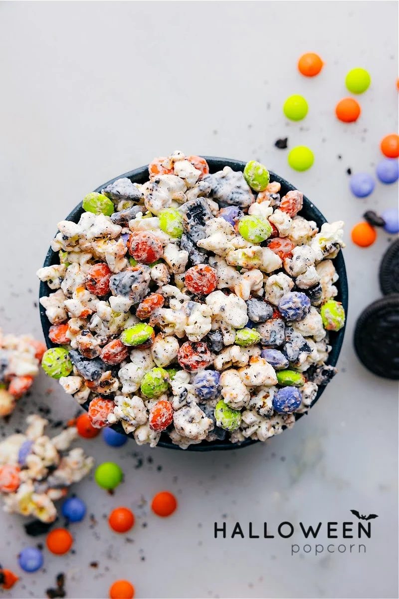 Halloween Popcorn for the Table