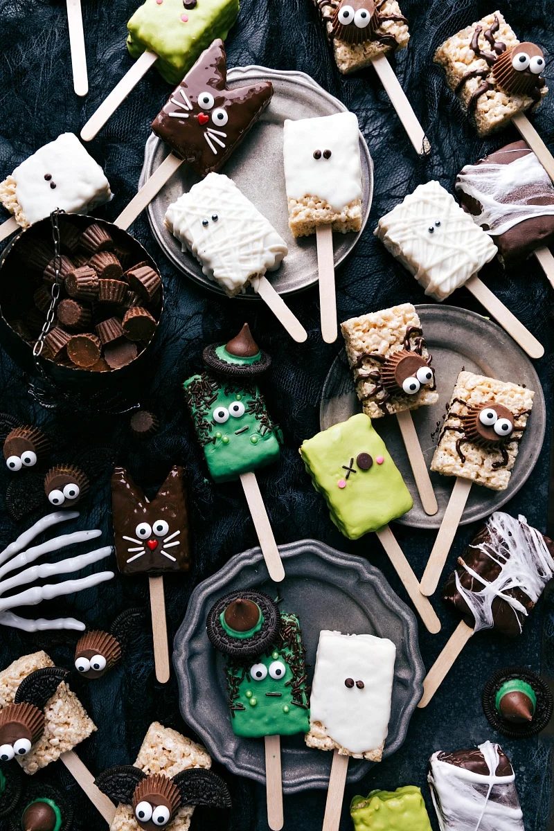Halloween Rice Krispie Treats for the Table