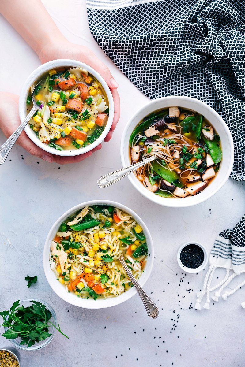 Instant Noodles Recipe (3 ways) from the Pot