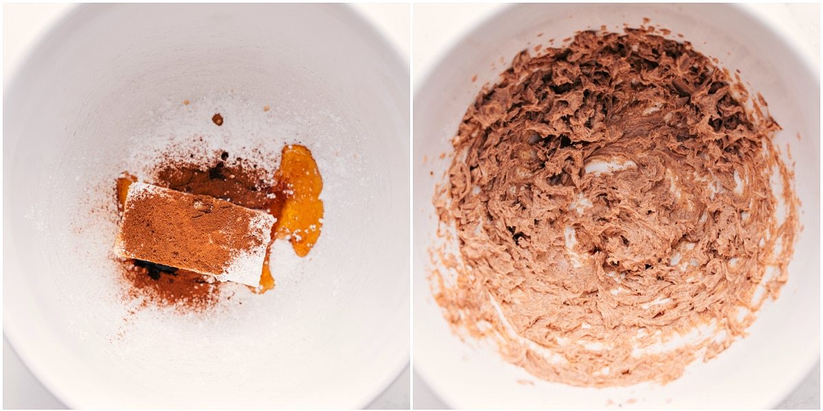 All the ingredients mixed together in a bowl for this honey butter recipe.