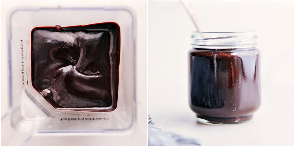 Blend the hot fudge until extra smooth, then move it to a mason jar for storage and serving.