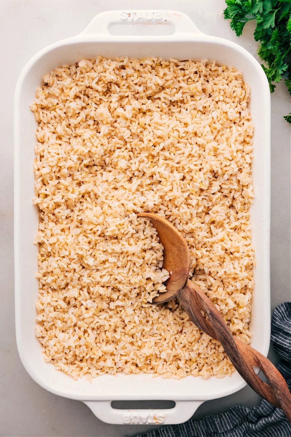 Baked Brown Rice for the Table