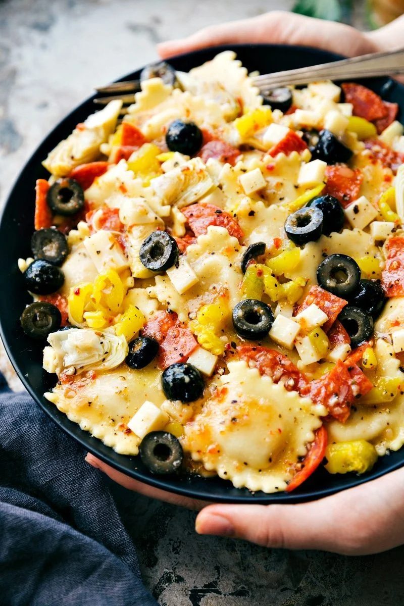 Ravioli Salad at Home
