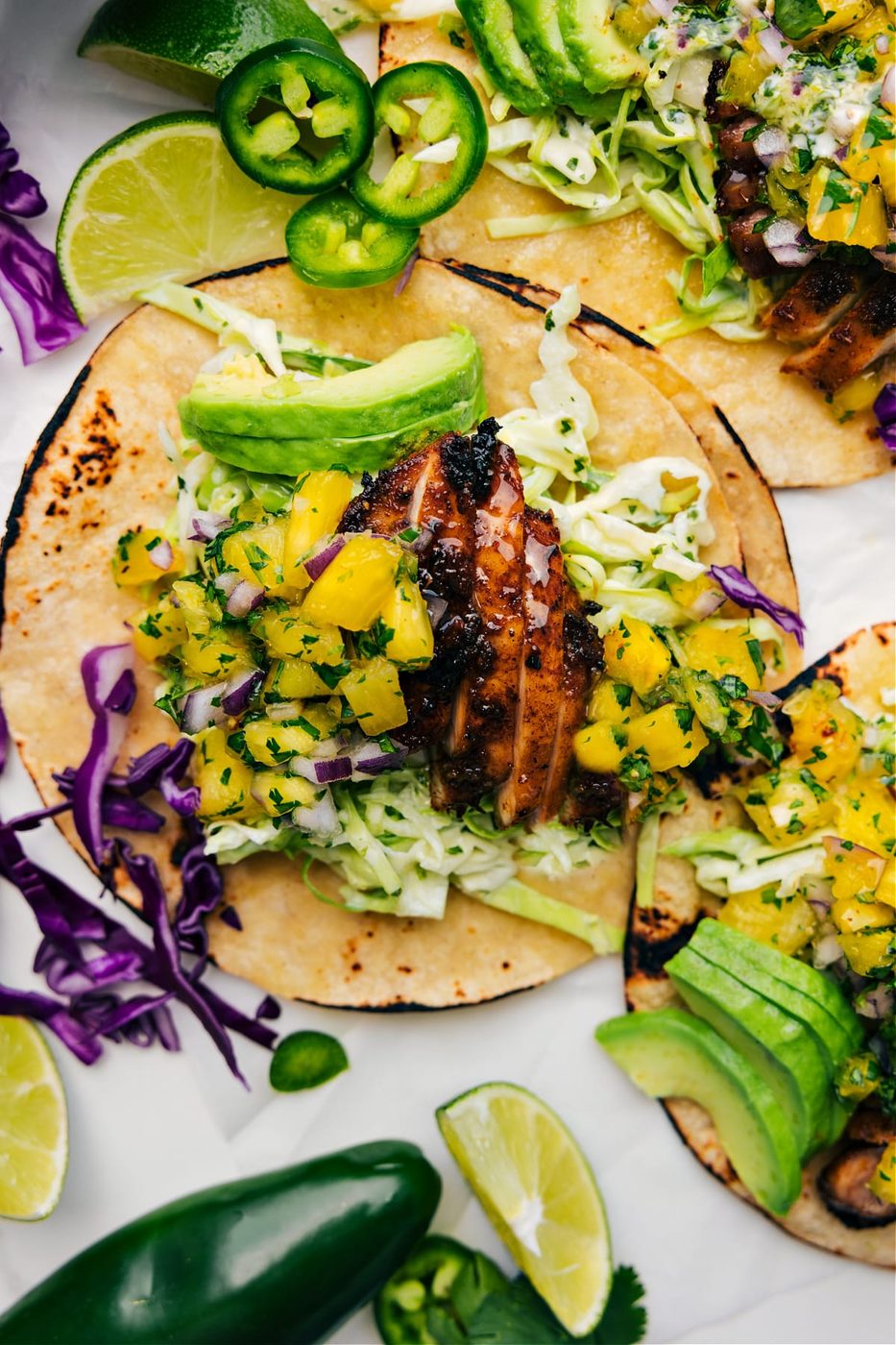 Jerk Chicken Tacos for the Table