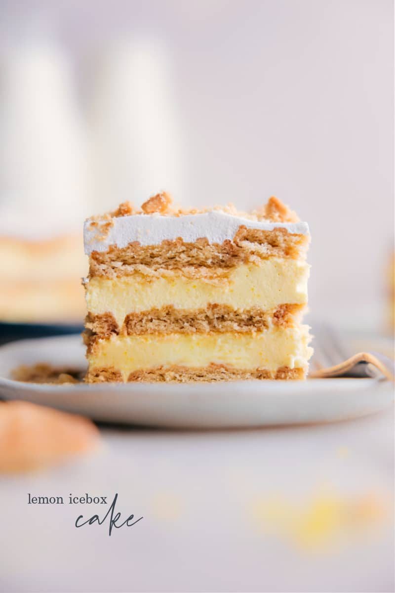 Lemon Icebox Cake (4 Ingredients!) for the Table