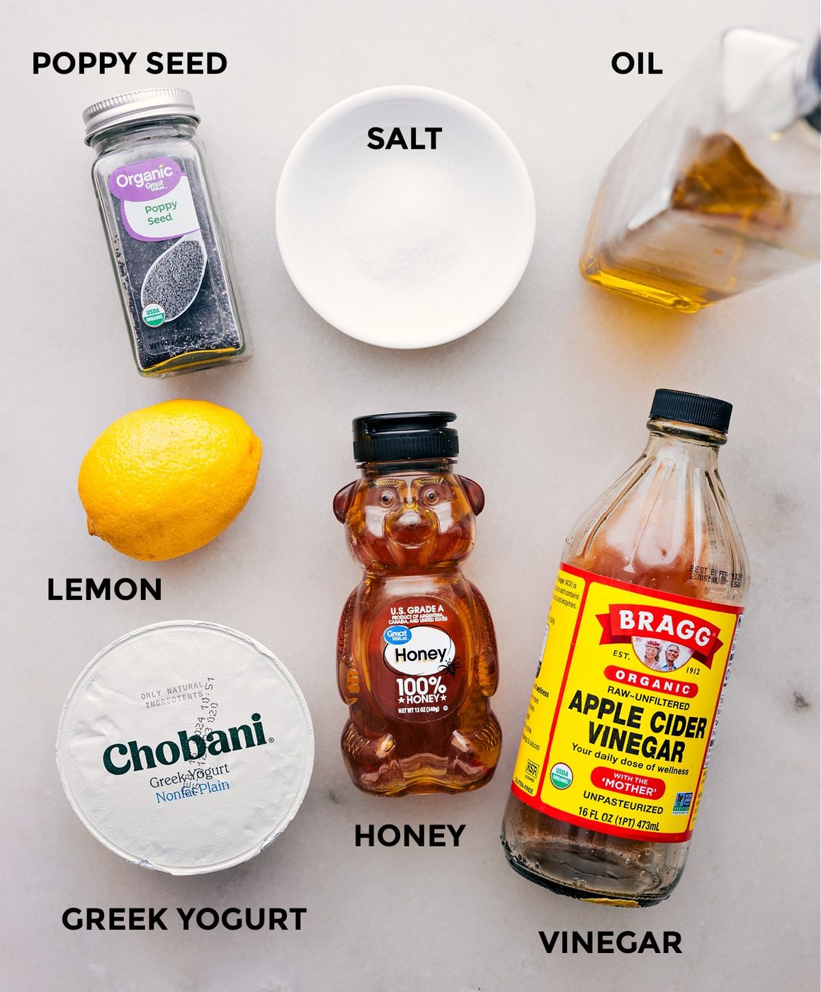 All the ingredients used in this recipe for straightforward preparation.