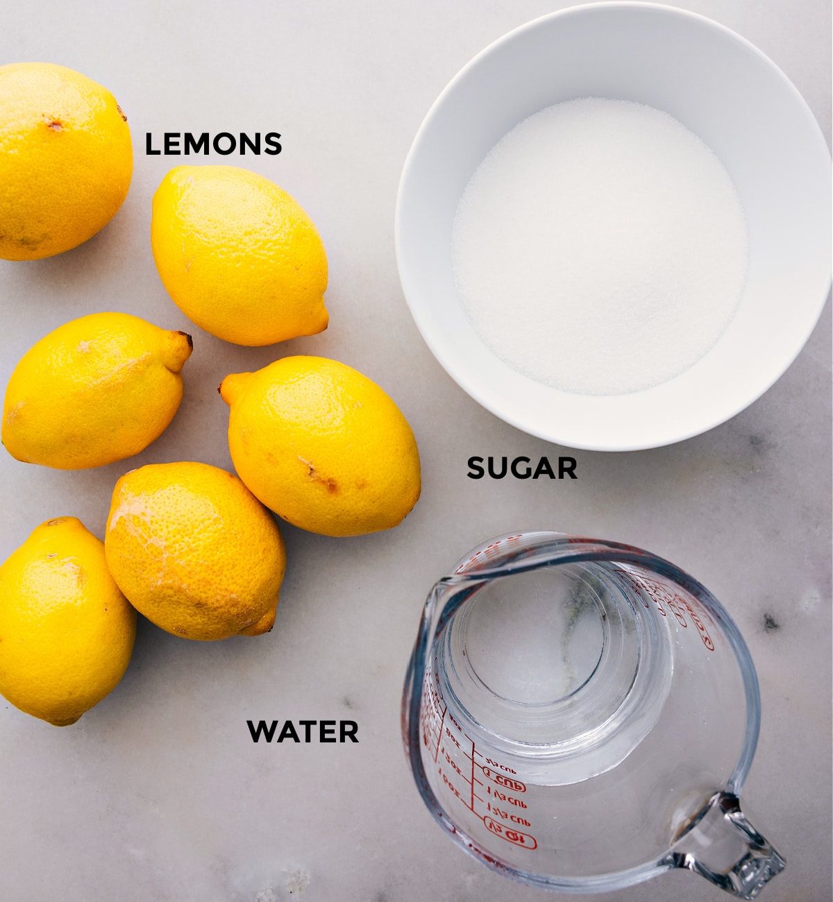 All the ingredients in this recipe prepped out for straightforward assembly.