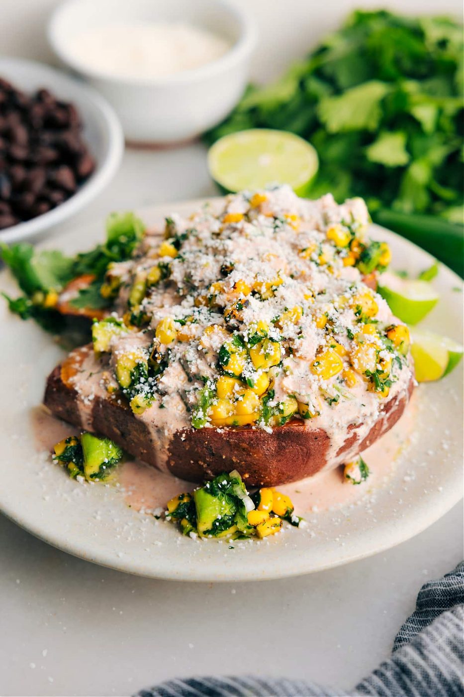 Loaded Sweet Potatoes from the Pot