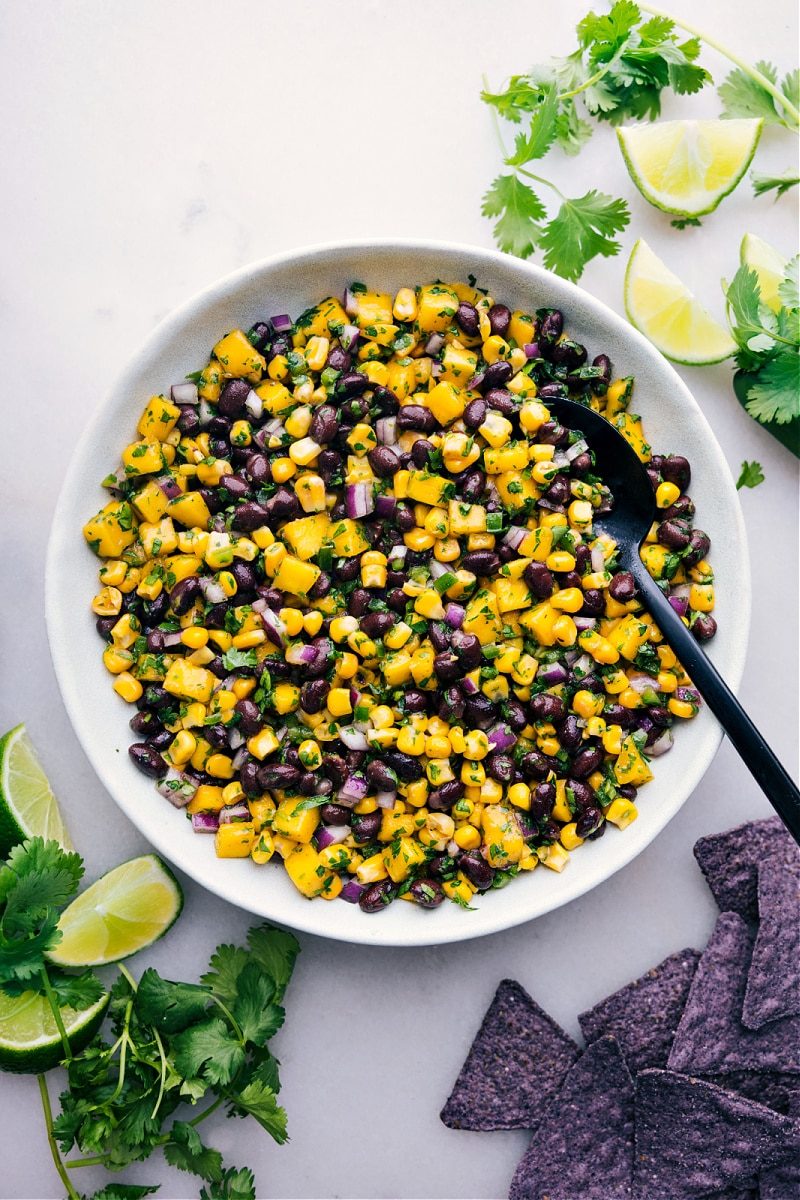Mango Black Bean Salsa for the Table