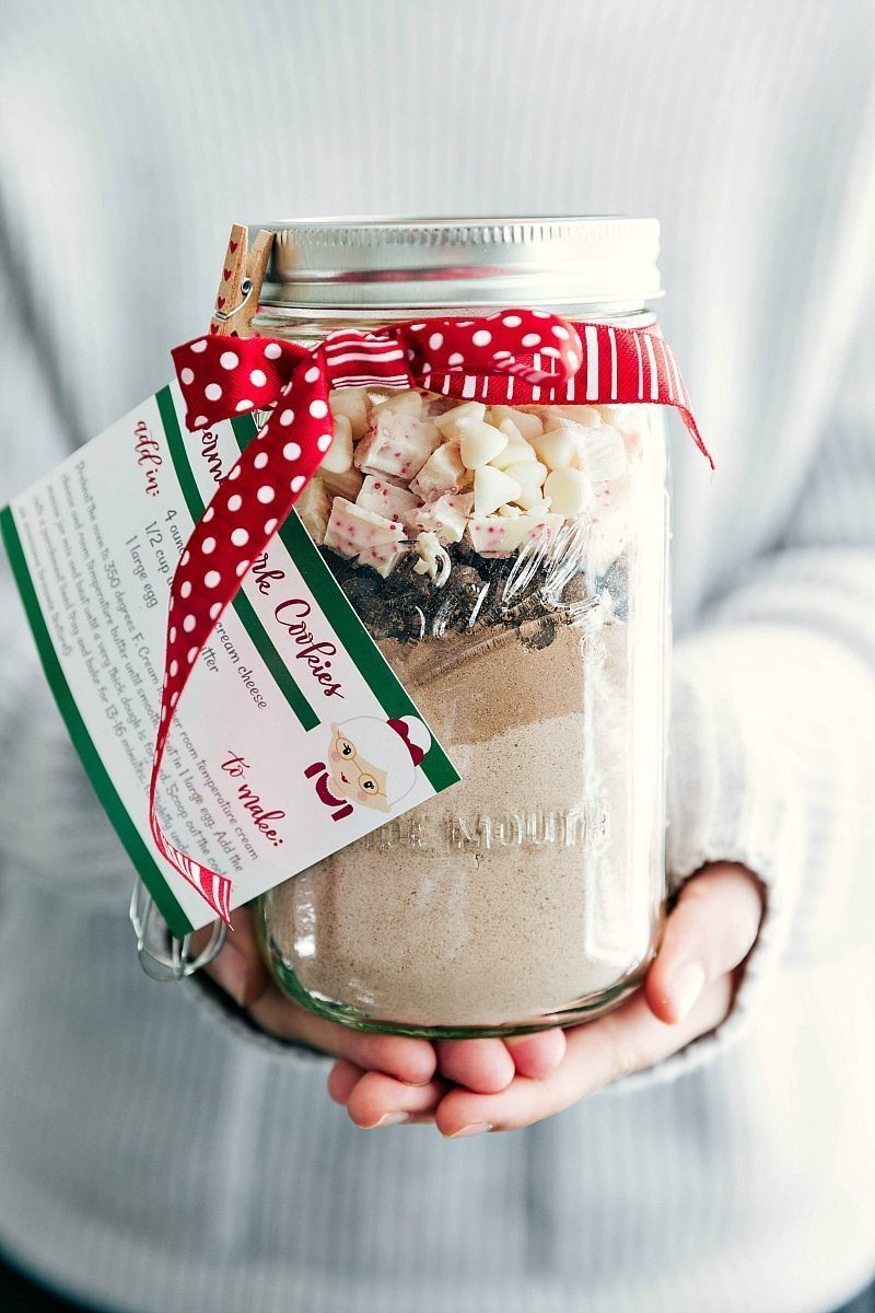 Mason Jar Peppermint Cookies for Supper
