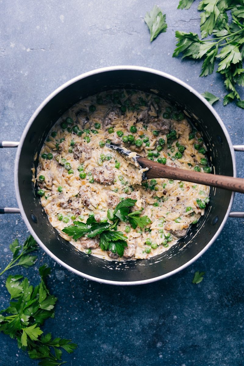 Meatballs plus Orzo (ONE Pot!)