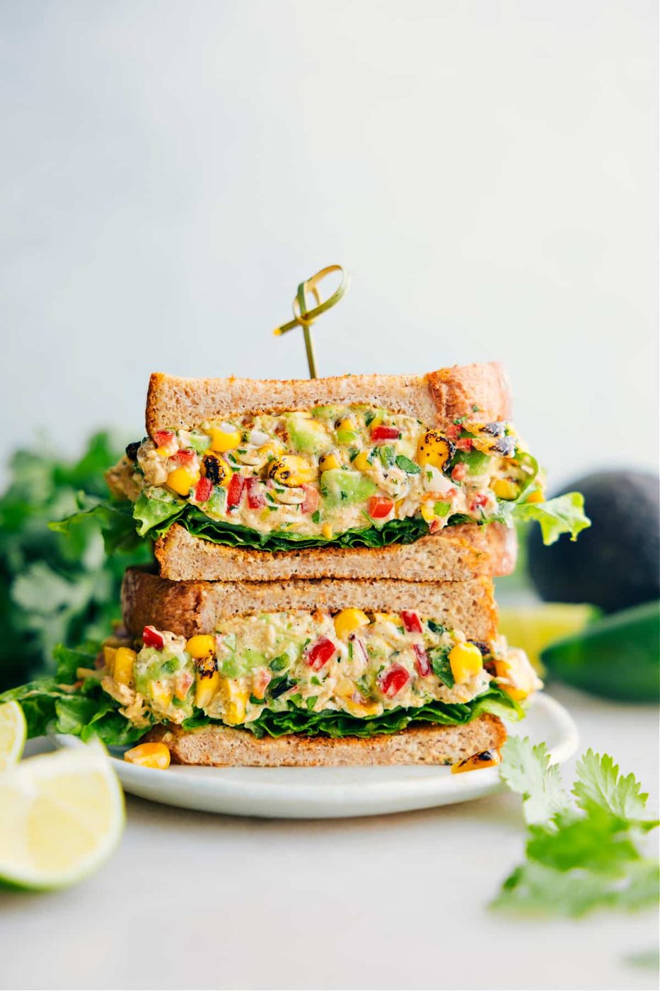 Mexican Street Corn Chicken Salad for the Table