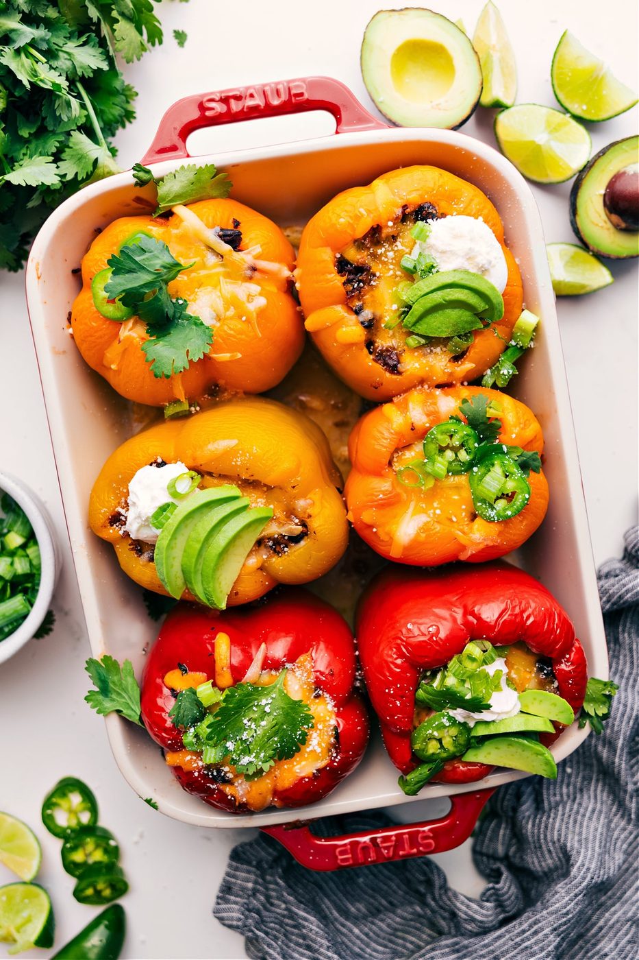 Mexican Stuffed Peppers for the Table