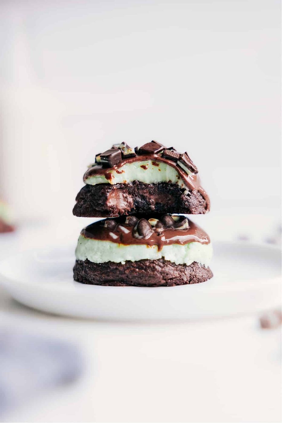 Mint Brownie Cookies for the Table