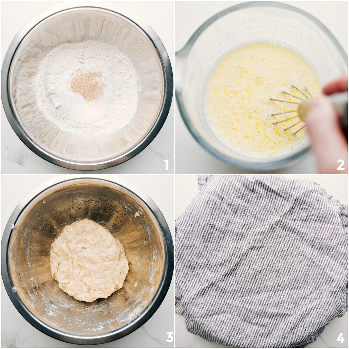 Navajo Taco Recipe fry bread dough being made and keep nearby to rise.