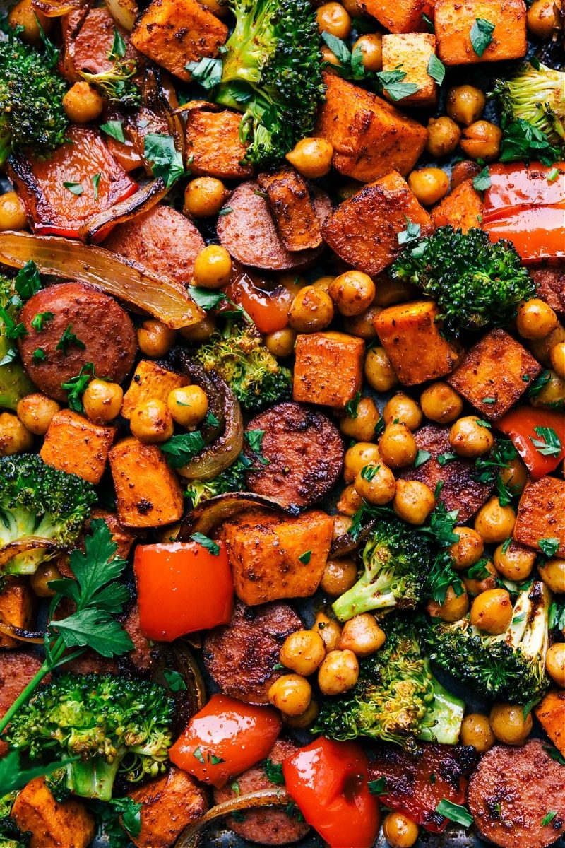 Sausage plus Chickpeas (One Pan!)