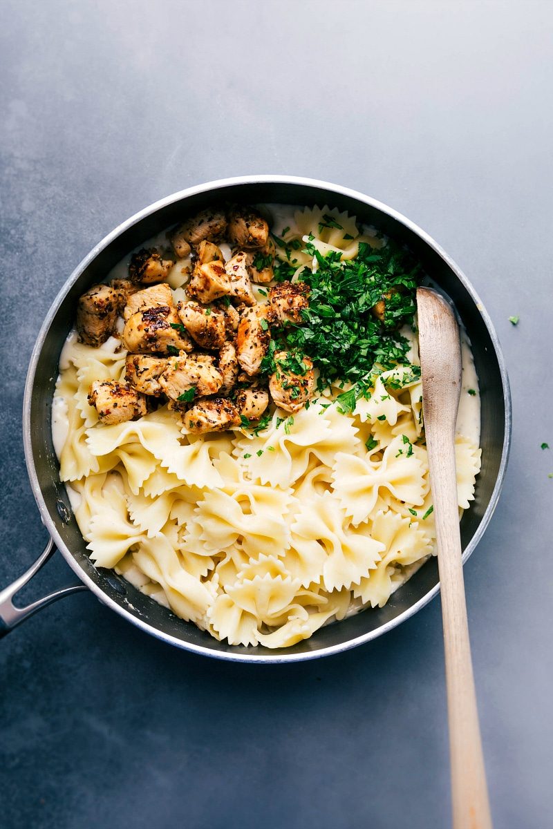 Low Calorie Chicken Alfredo at Home