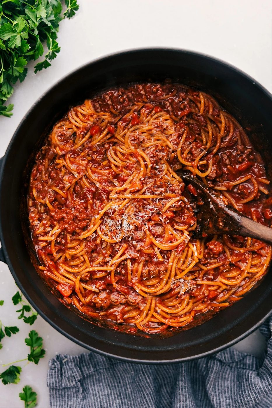 One Pot Spaghetti for the Table