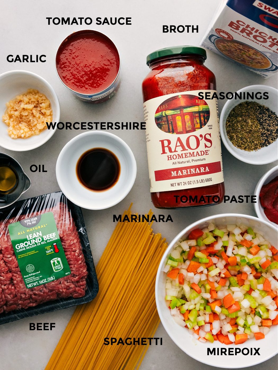 All the ingredients in this prepped out for straightforward assembly.