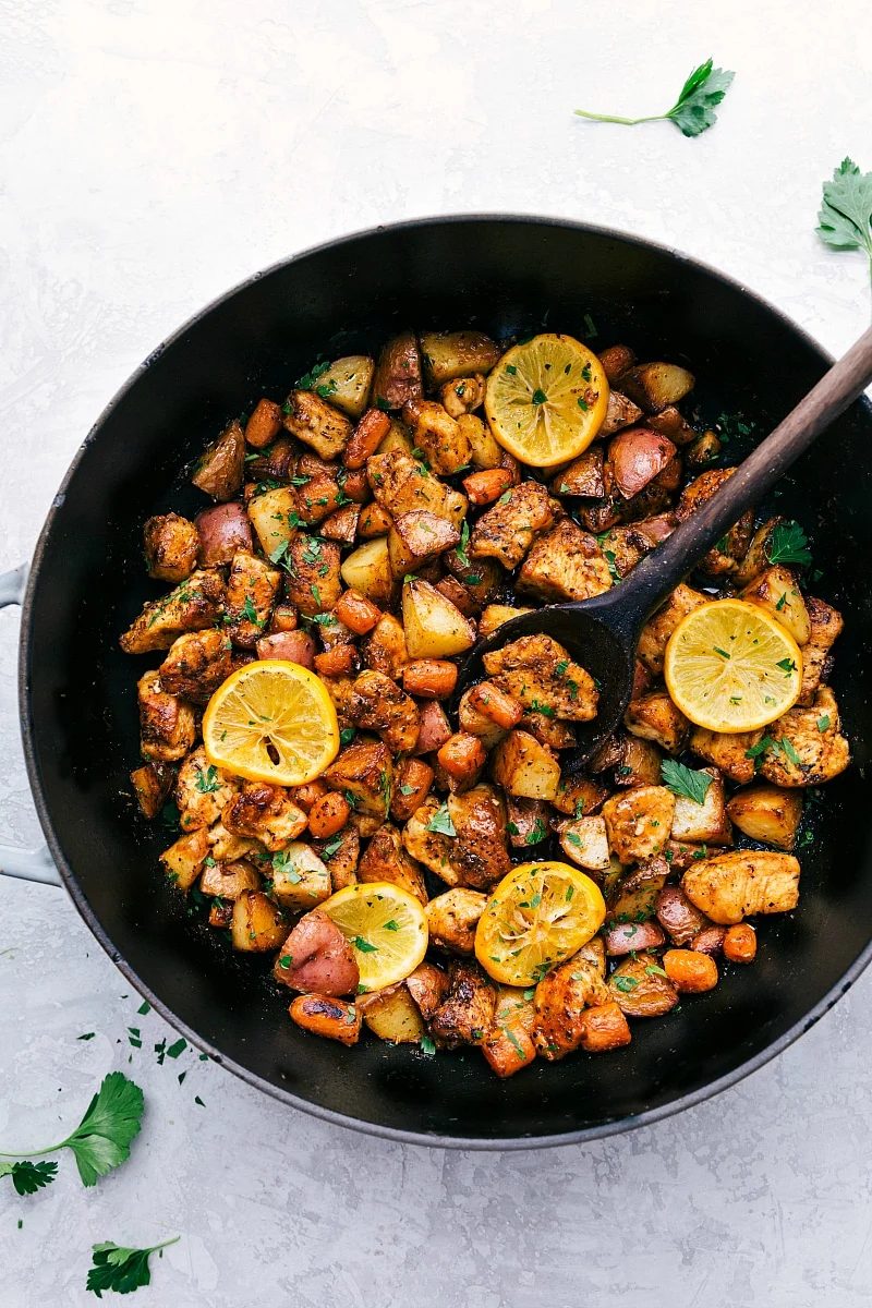 One-Pan Lemon Chicken plus Potatoes