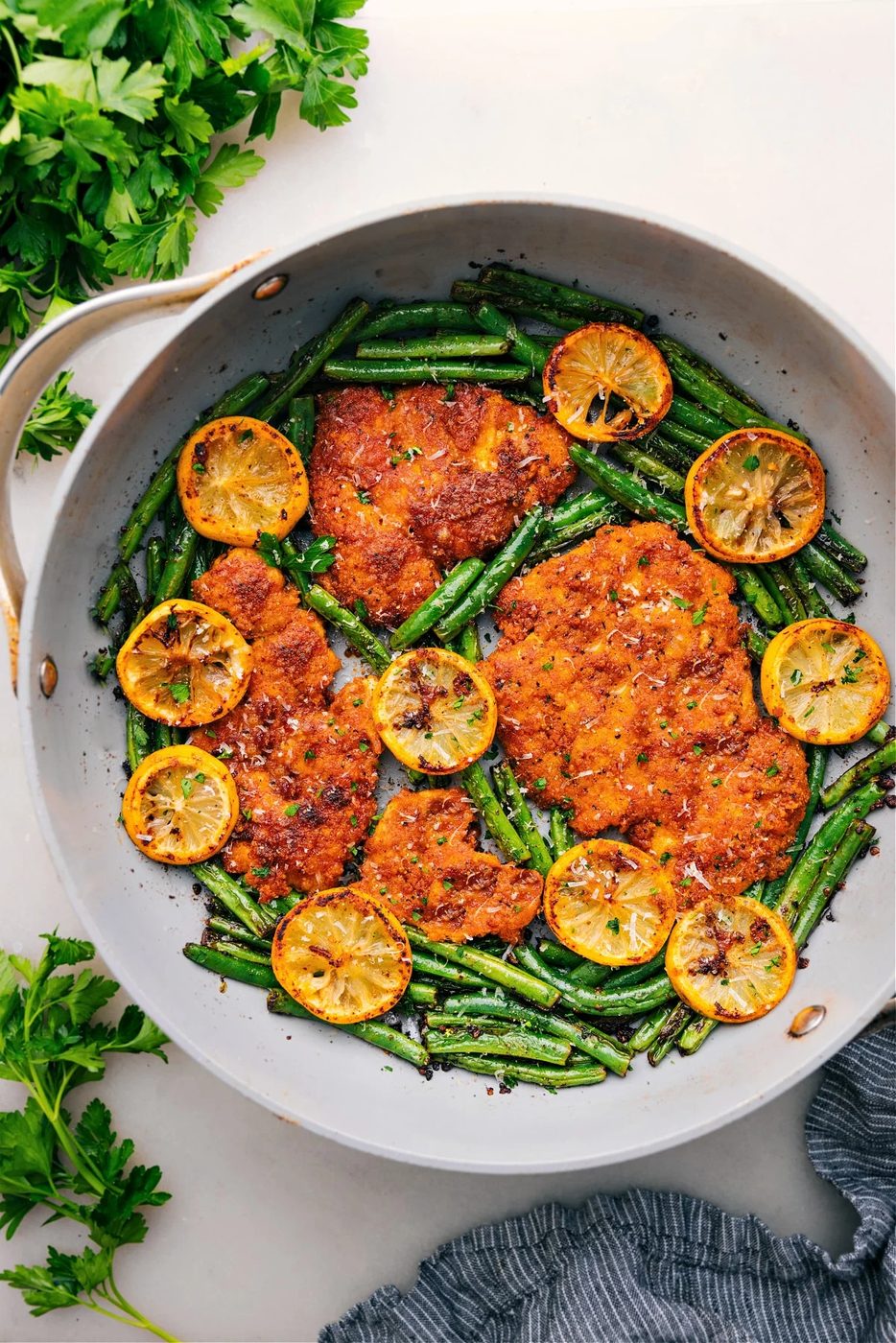 Lemon Parmesan Chicken for the Table