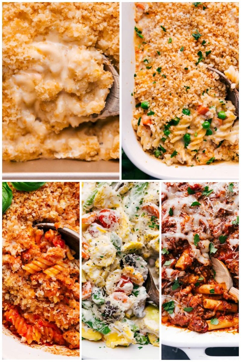 Collage of Pasta Casserole Recipes