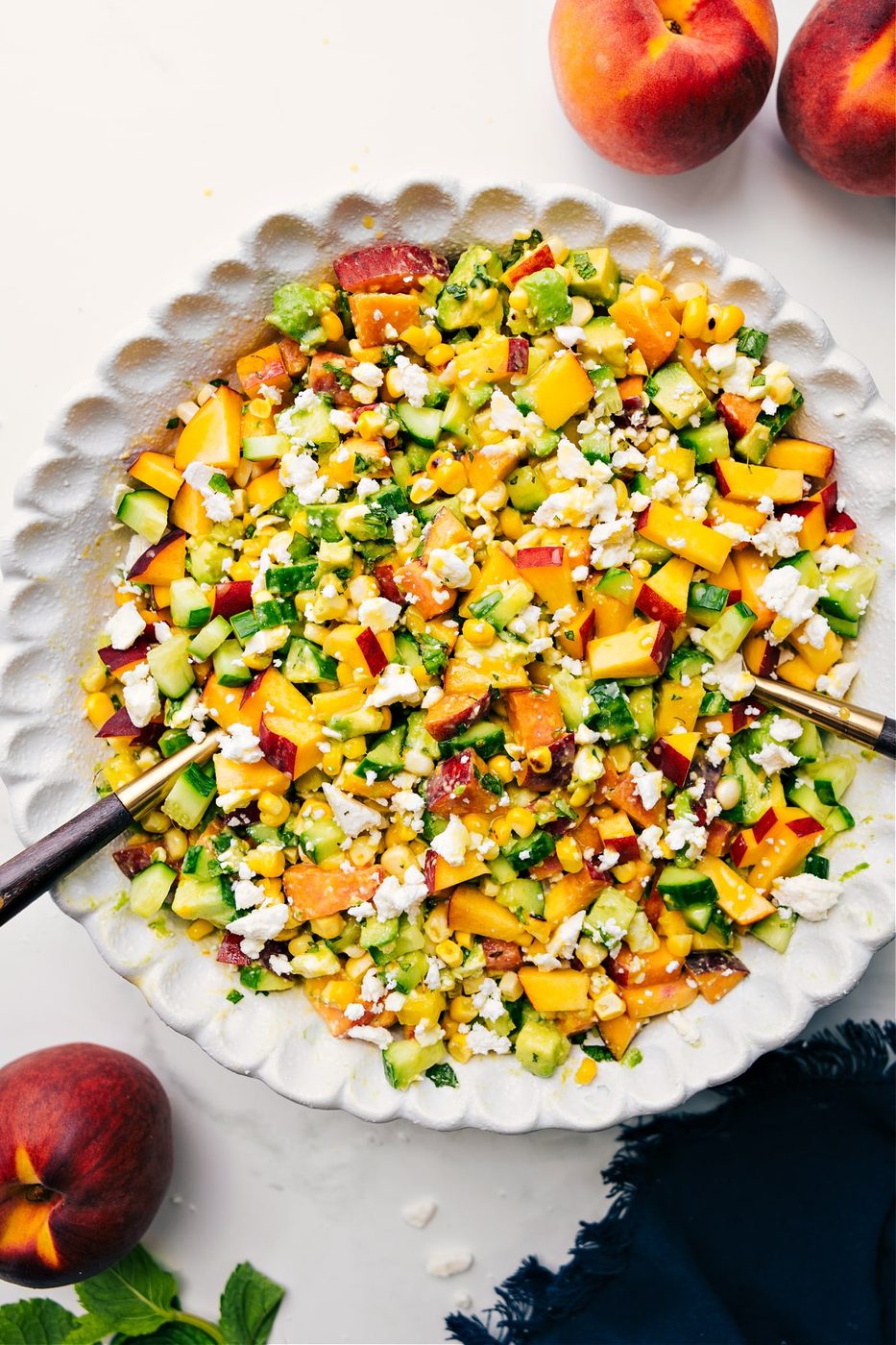Peach Feta Salad for Supper