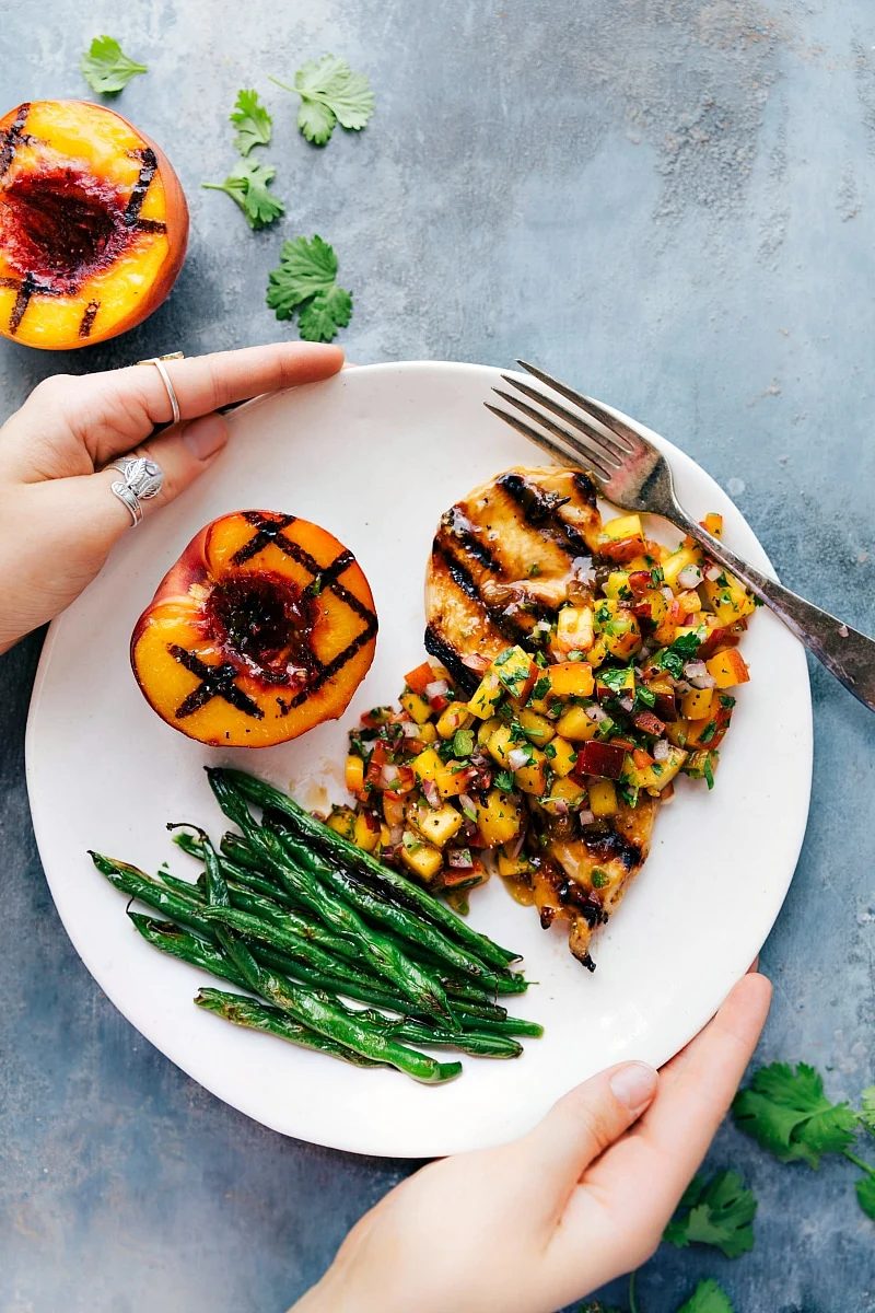 Peach Salsa Chicken from the Pot