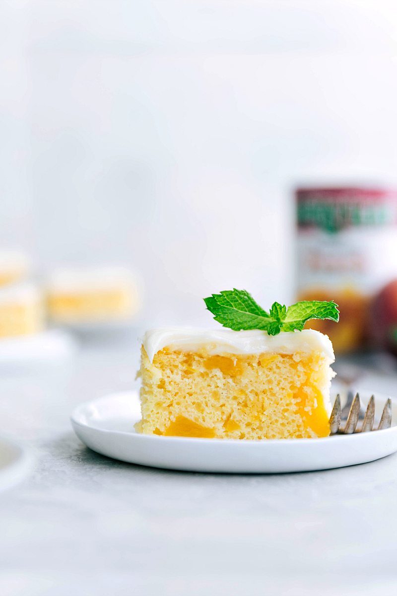 Peaches plus Cream Cake