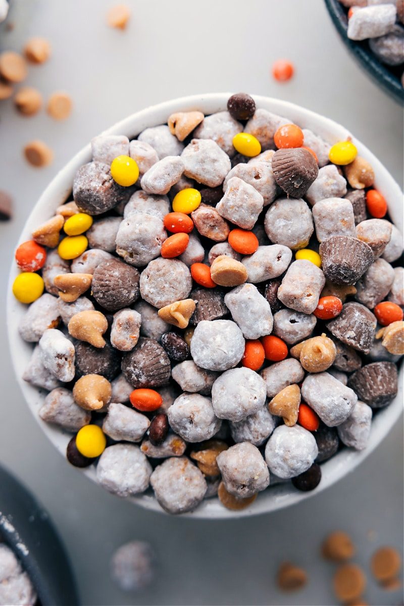 Peanut Butter Puppy Chow for the Table