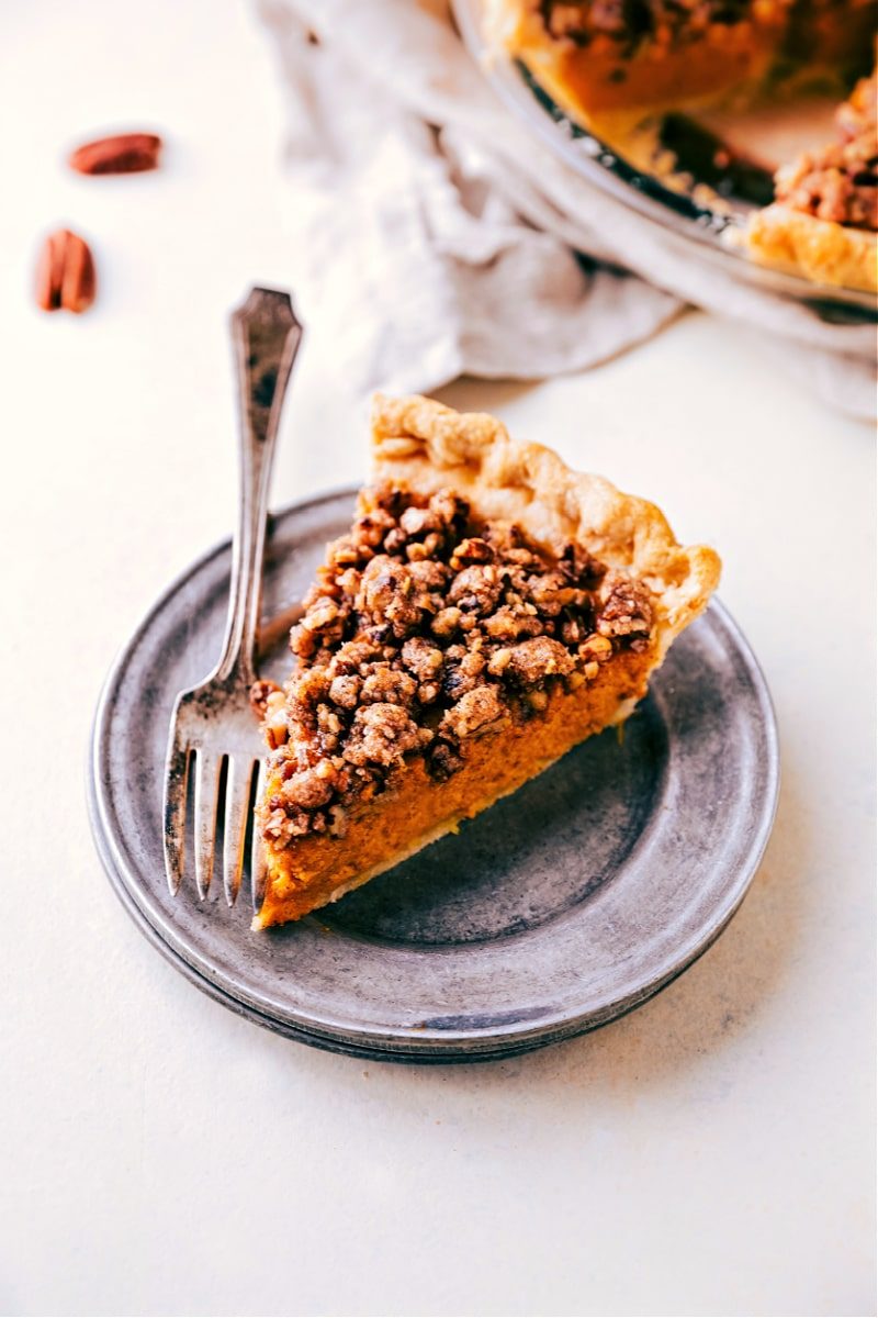 Pumpkin Pecan Pie for the Table