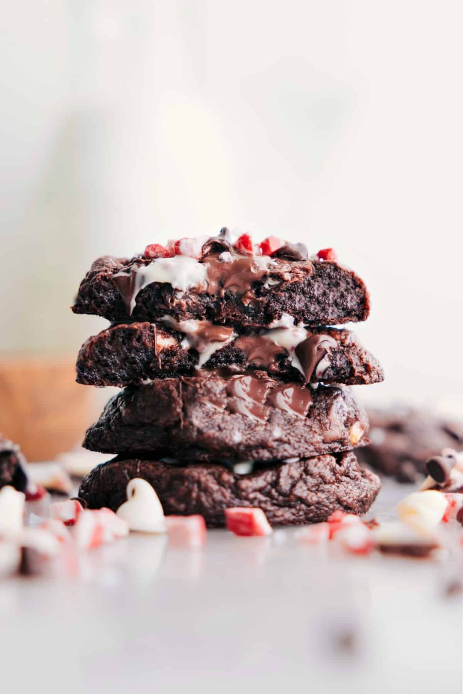 Chocolate Peppermint Cookies for the Table