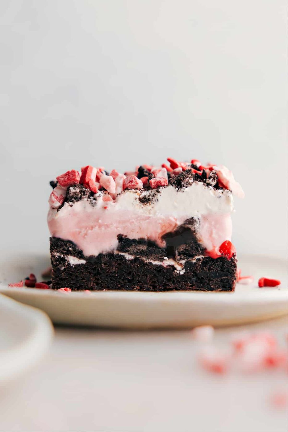 Peppermint Brownie Ice Cream Bars from the Pot