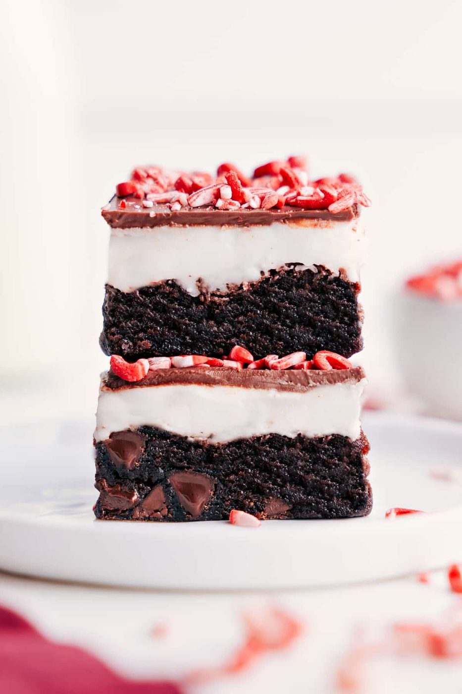 Peppermint Brownies from the Pot