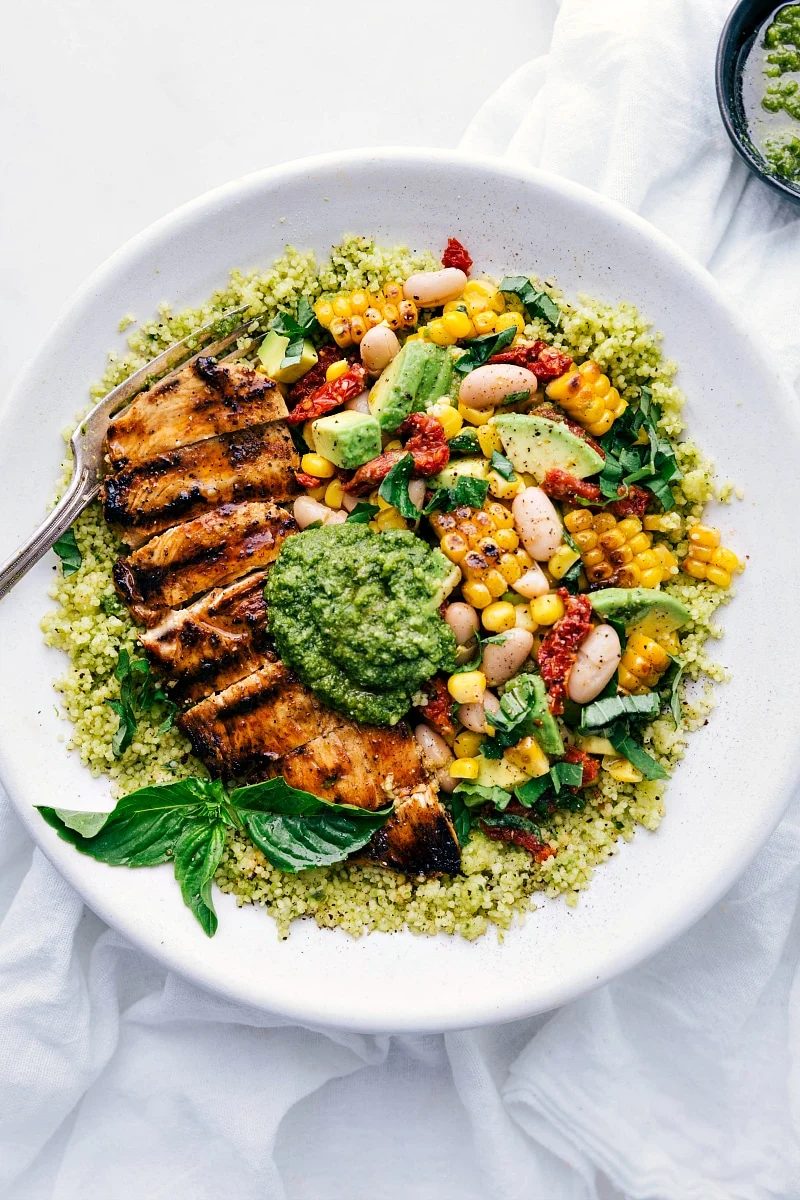 Grilled Pesto Chicken for Supper