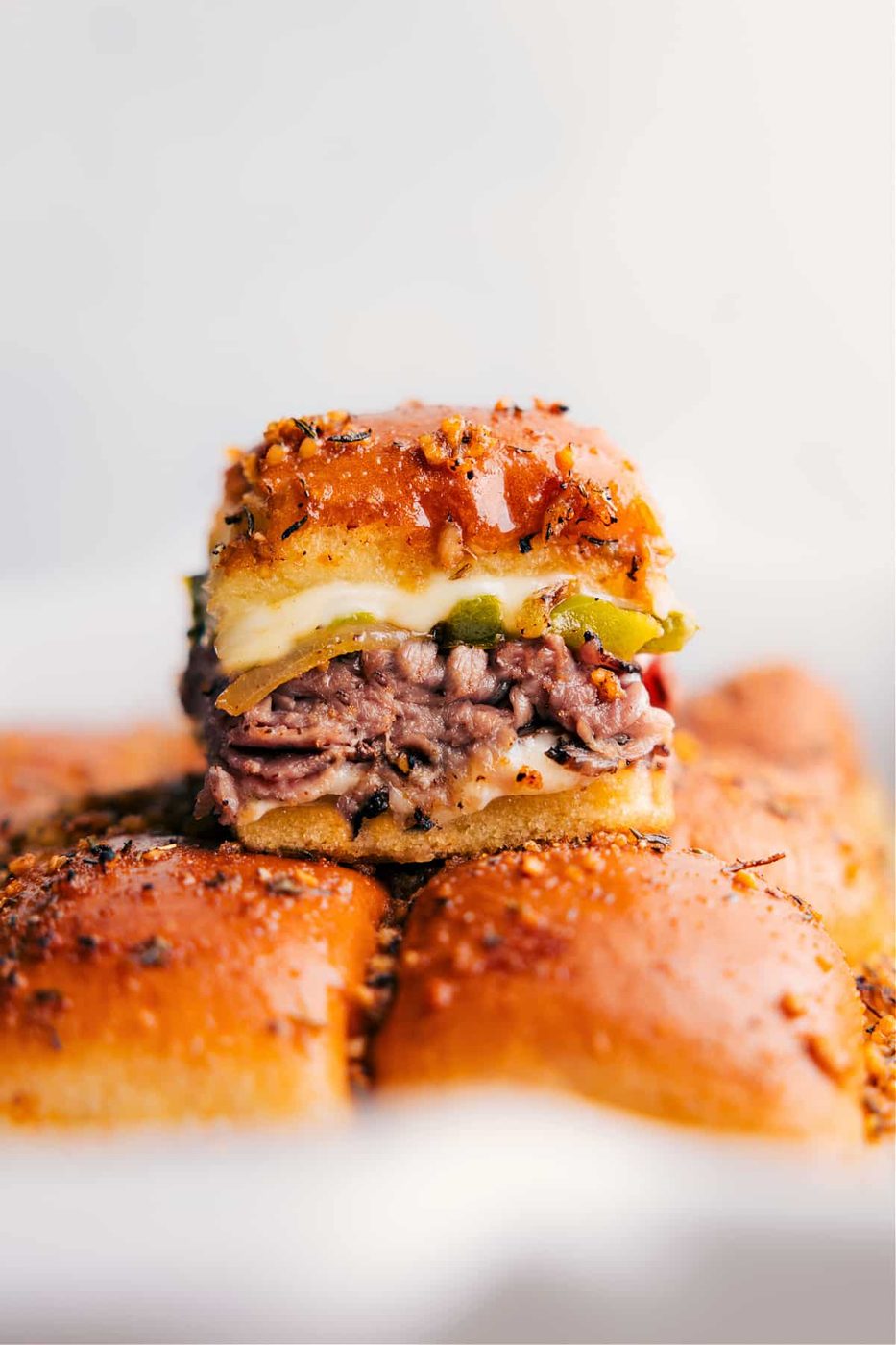 Philly Cheesesteak Sliders at Home