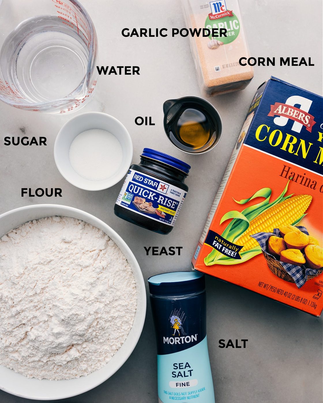 All the ingredients for this recipe prepped out for straightforward assembly.