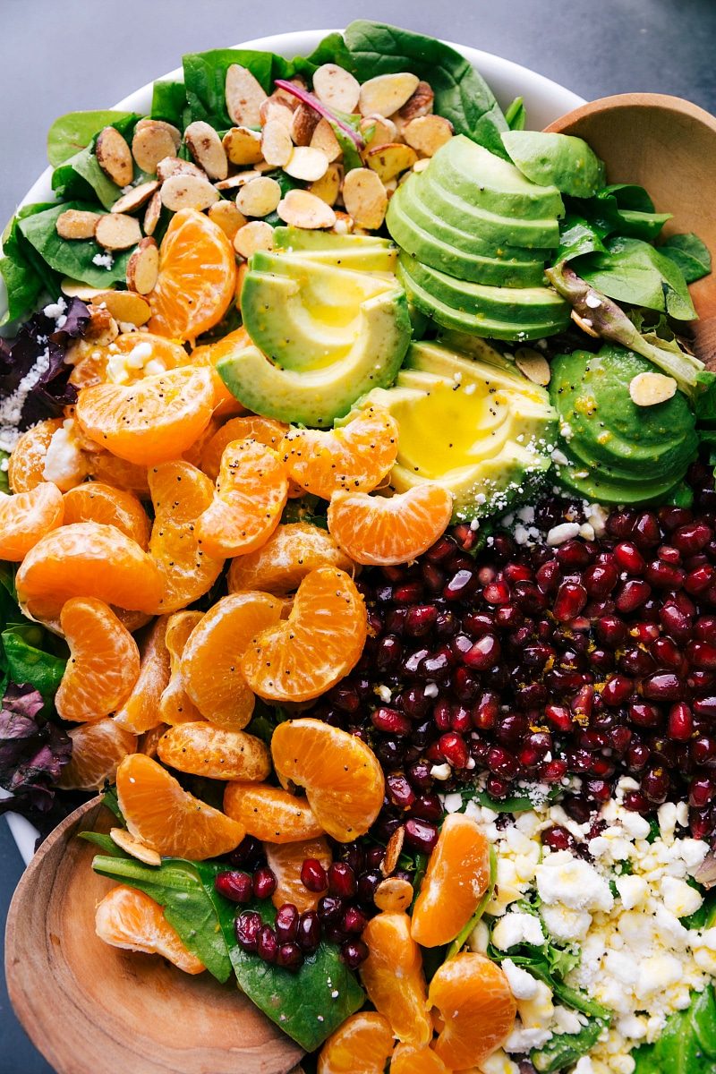 The satisfying side dish dressed with from-scratch vinaigrette, ready for serving.