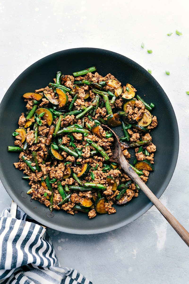 Ground Pork Stir Fry for the Table