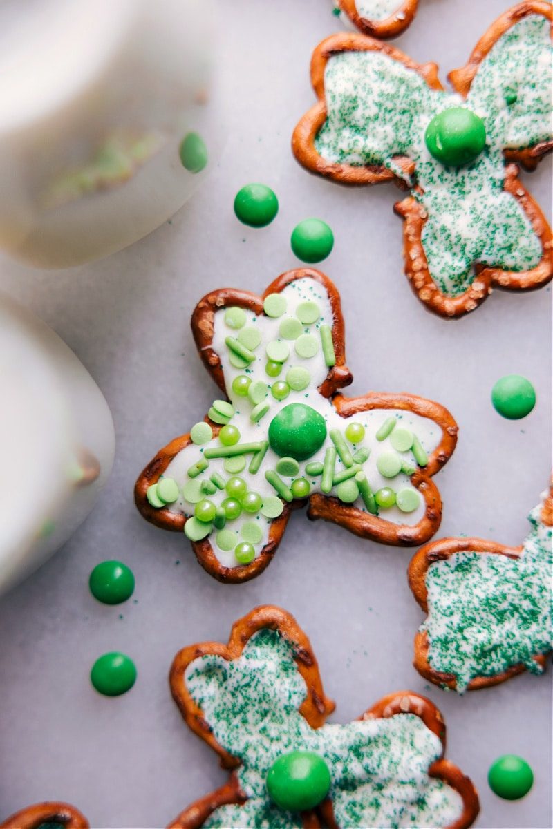 Pretzel Shamrocks for Supper