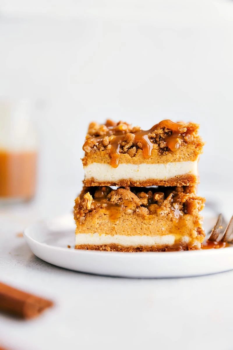 Pumpkin Cheesecake Bars for Supper