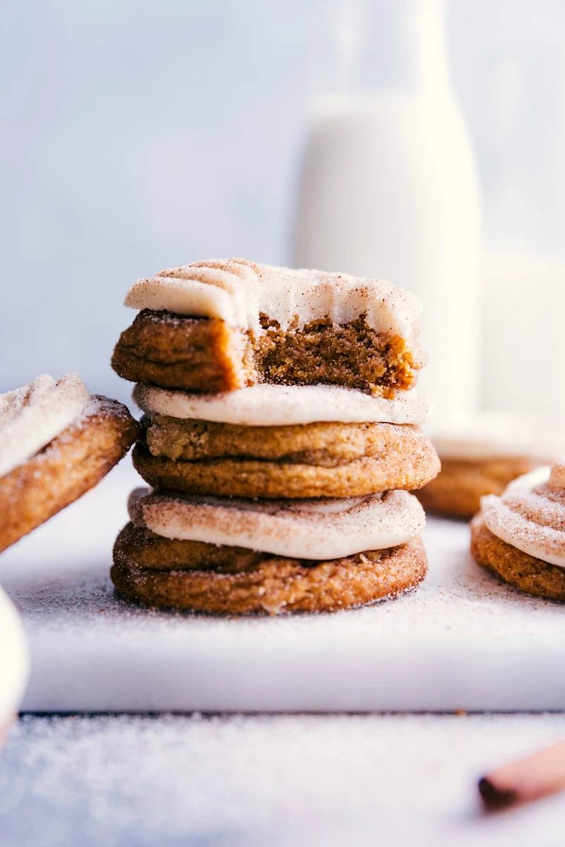 Pumpkin Cinnamon Roll Cookies from the Pot