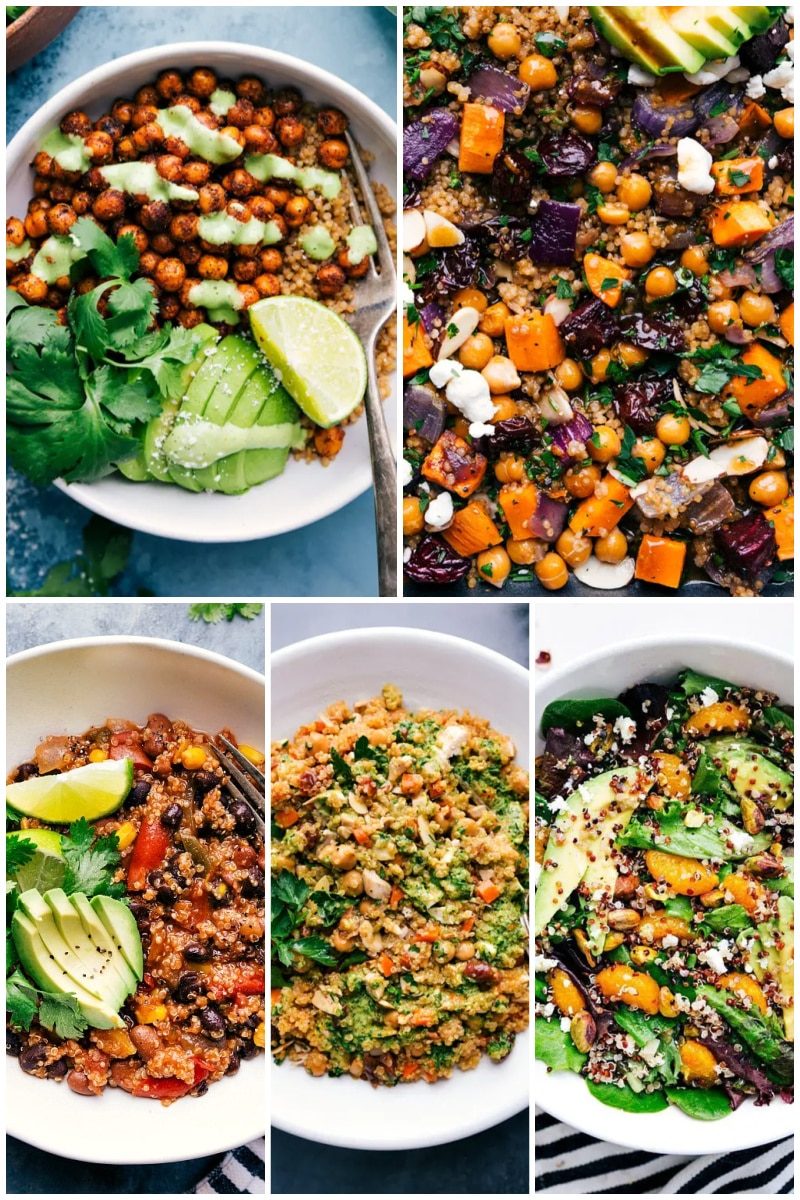 Image of five vegetarian recipes